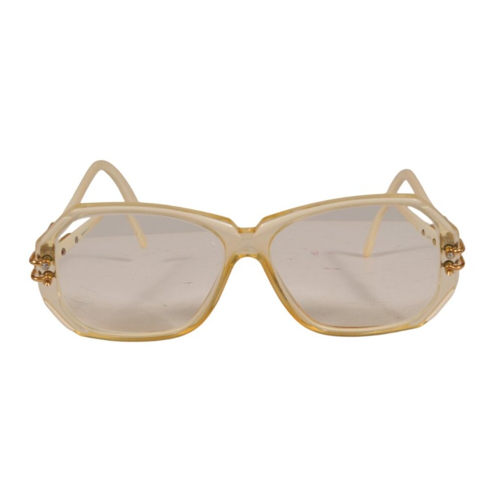 Cazal Vitage Sunglasses Clear Square Round Glasses MOD